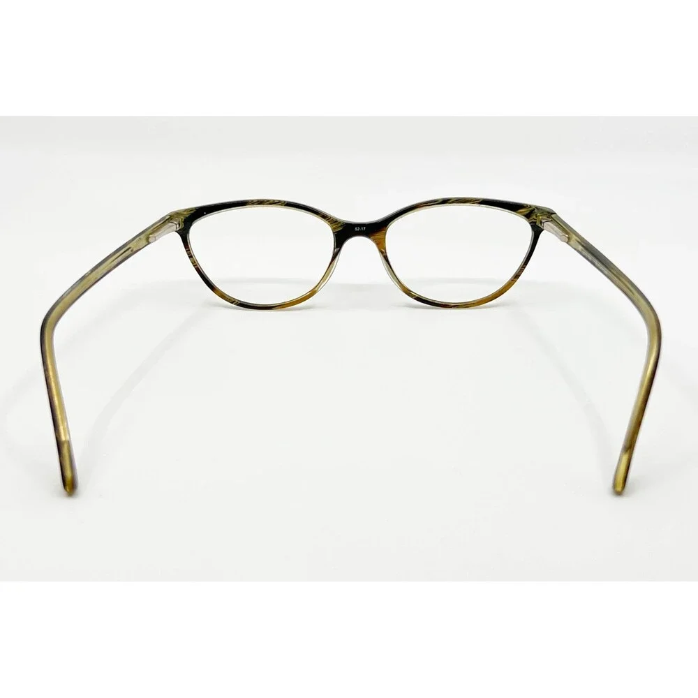 Bulova Newport Eyeglasses Womens Black Tortoise Cat Eye 52-17-135